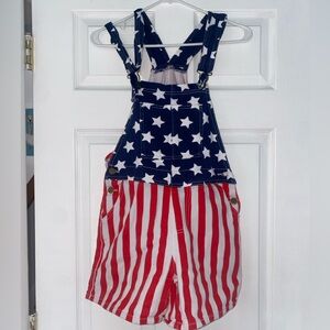American Flag Overalls